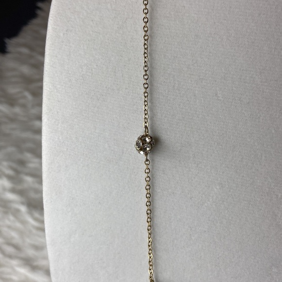 The Limited Gold And Rhinestone Necklace - Picture 3 of 7